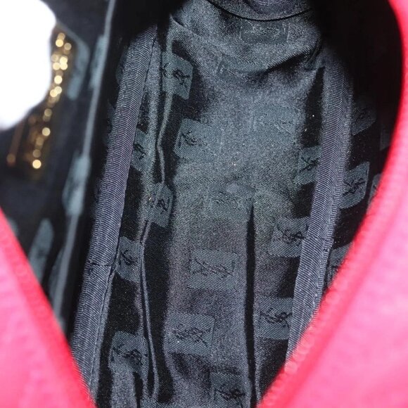 SAINT LAURENT Hand Bag Nylon Red Auth - Picture 15 of 16